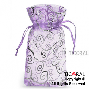 BOLSA ORGANZA LILA10X15 ARABESCO HS3969-4 x 1